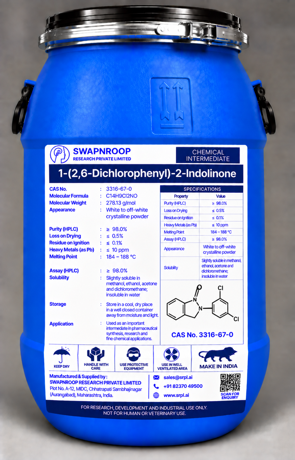 1-(2,6-Dichlorophenyl)-2-Indolinone