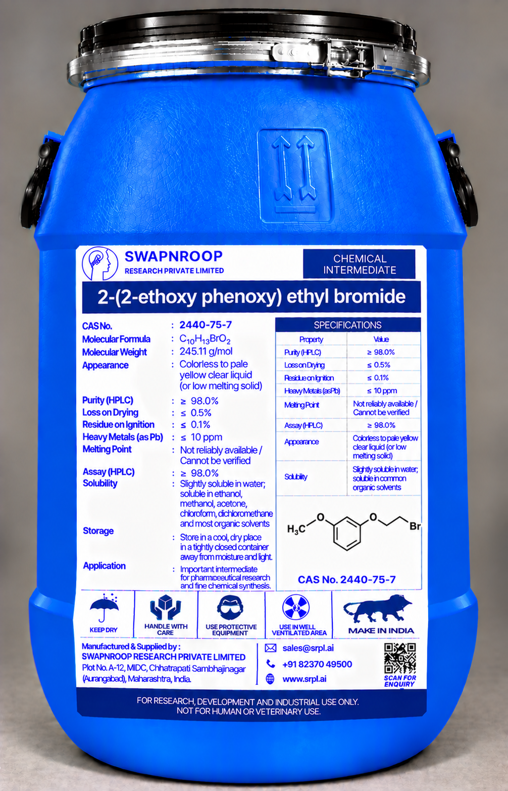 2-(2-ethoxy phenoxy) ethyl bromide