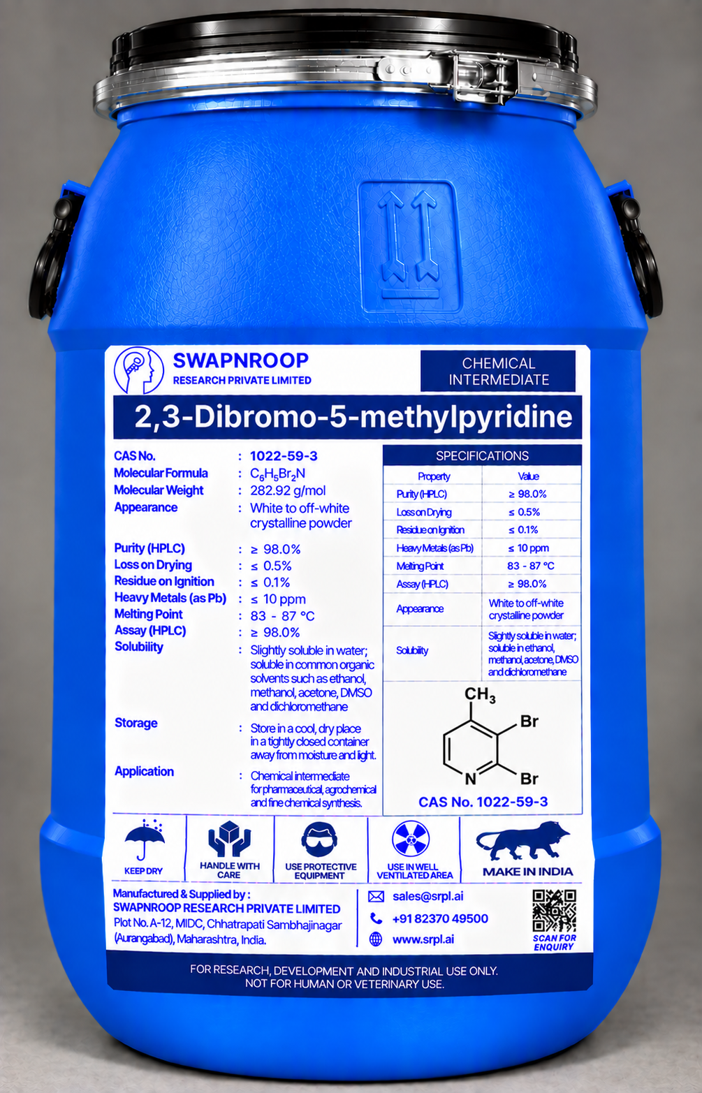 2,3-Dibromo-5-methylpyridine