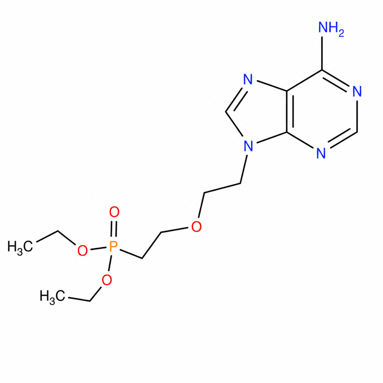 2-[(6-Amino-9H-purin-9-yl)ethoxy]methyl Phosphonic Acid Diethyl Ester