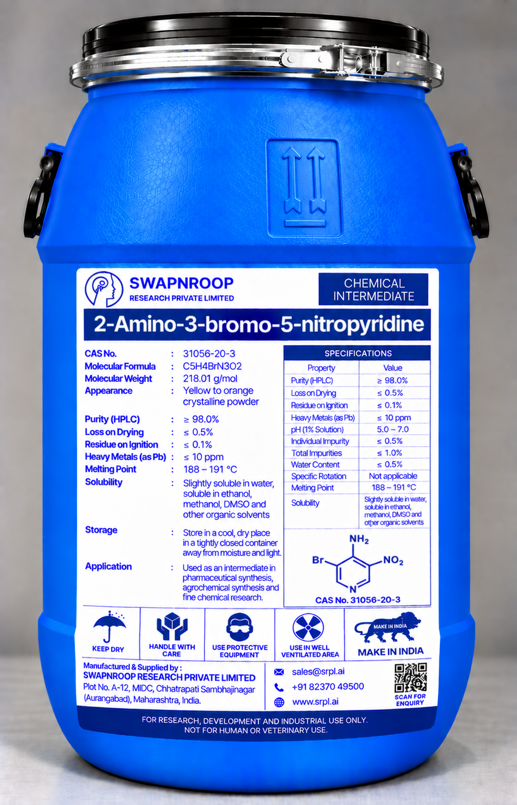 2-Amino-3-bromo-5-nitropyridine