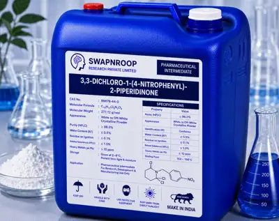 3,3-Dichloro-1-(4-nitrophenyl)-2-piperidinone CAS 362511-18-8 - SRPL