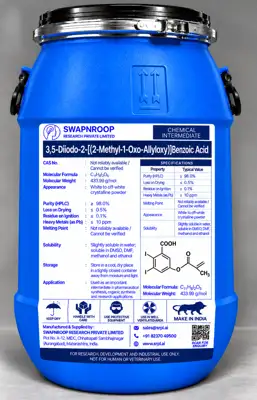 3,5-Diiodo-2-[(2-Methyl-1-Oxo-Allyloxy)]Benzoic Acid CAS 1070619-99-4 - SRPL