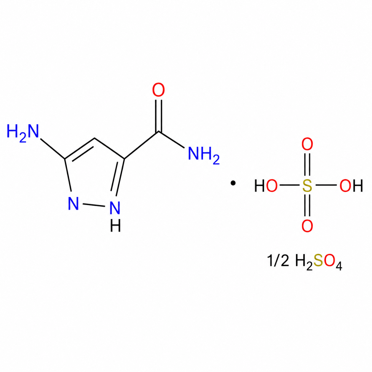 3-Aminopyrazole-4-Carboxamide Hemisulphate