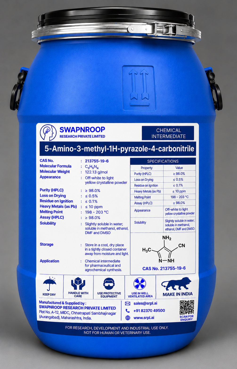 5-Amino-3-methyl-1H-pyrazole-4-carbonitrile
