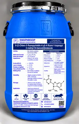 6-(2-Chloro-5-fluoropyrimidin-4-yl)-4-fluoro-1-isopropyl-2-methyl-1H-benzo[d]imidazole CAS 1231930-42-9 - SRPL