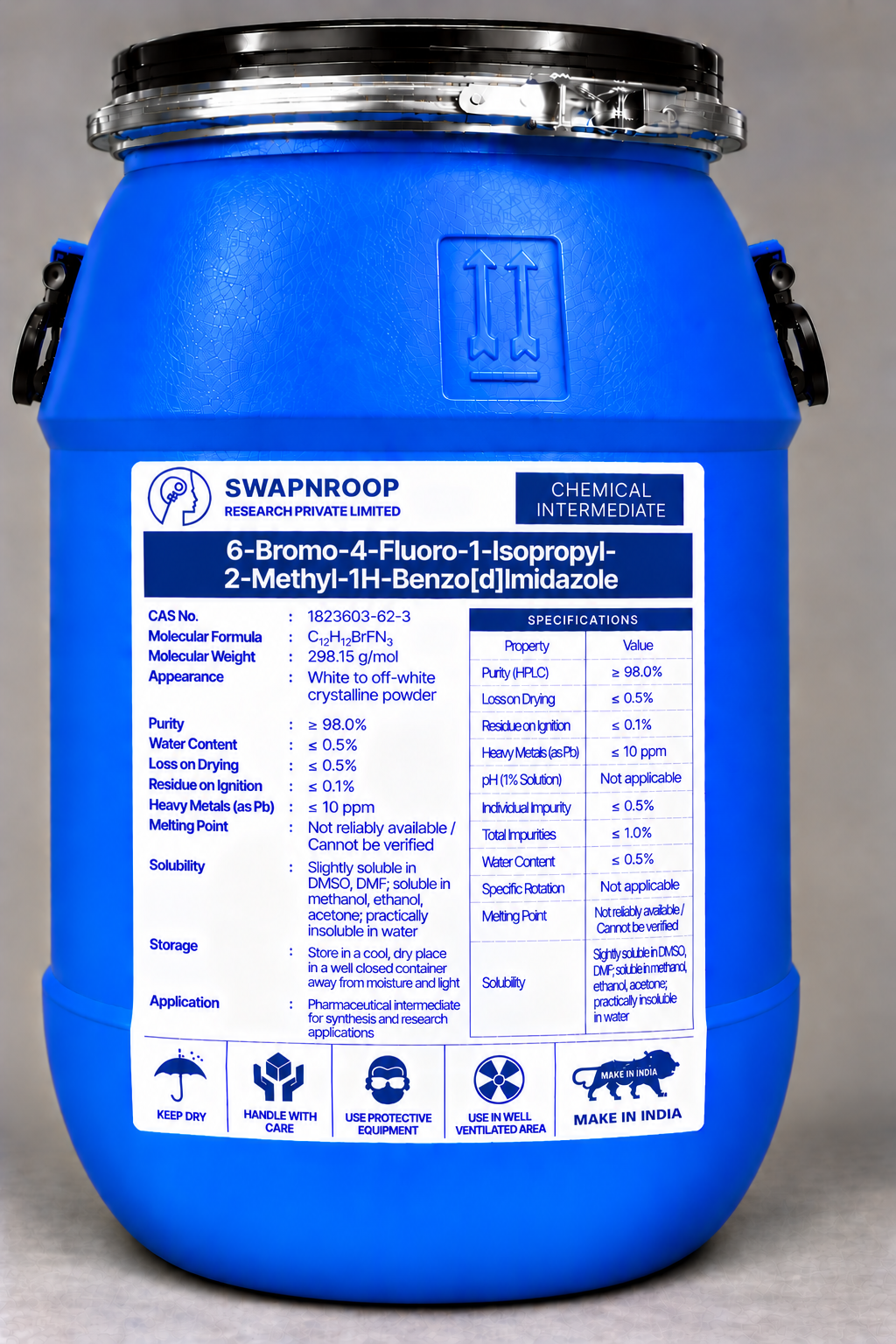 6-Bromo-4-Fluoro-1-Isopropyl-2-Methyl-1H-Benzo[d]Imidazole