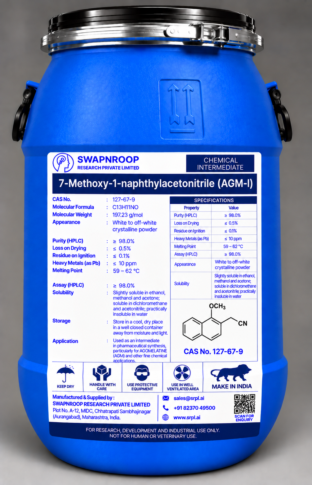 7-Methoxy-1-naphthylacetonitrile (AGM-I)