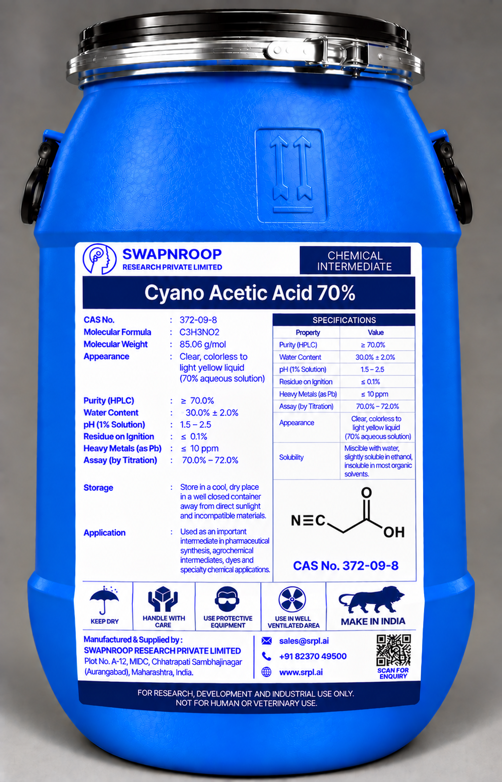 Cyano Acetic Acid 70%