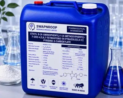 Ethyl 6-(4-Aminophenyl)-1-(4-Methoxyphenyl)-7-Oxo-4,5,6,7-Tetrahydro-1H-Pyrazolo[3,4-c]Pyridine-3-Carboxylate CAS 503615-07-4 - SRPL