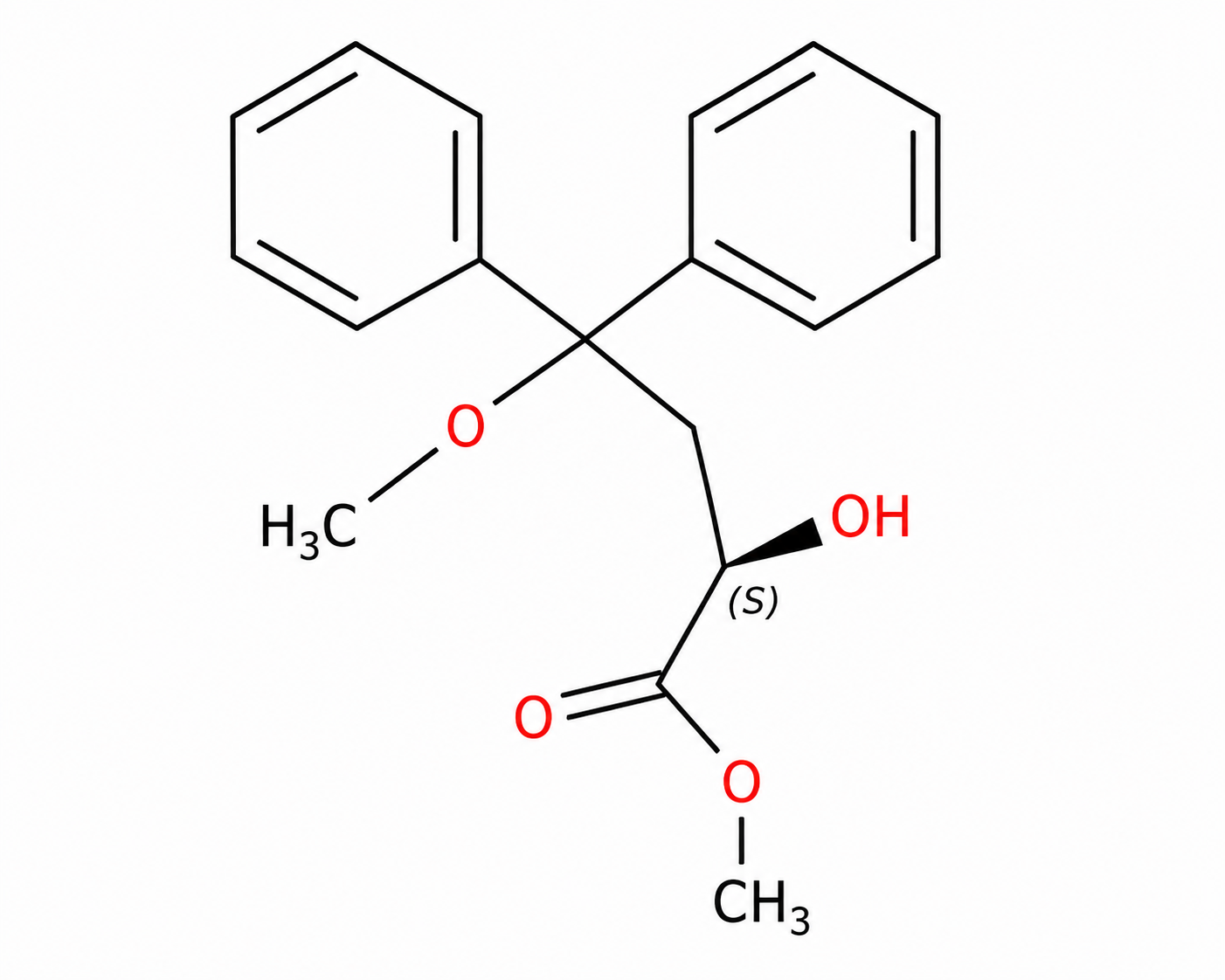 Methyl (2S)-2-Hydroxy-3-Methoxy-3,3-Diphenyl Propionic Acid