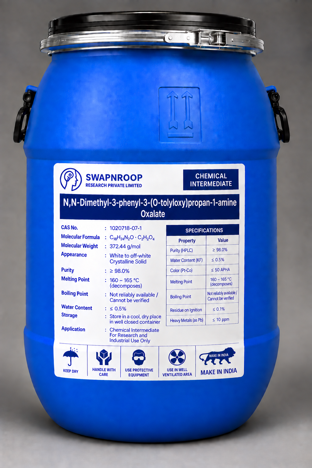N,N-Dimethyl-3-phenyl-3-(O-tolyloxy)propan-1-amine Oxalate