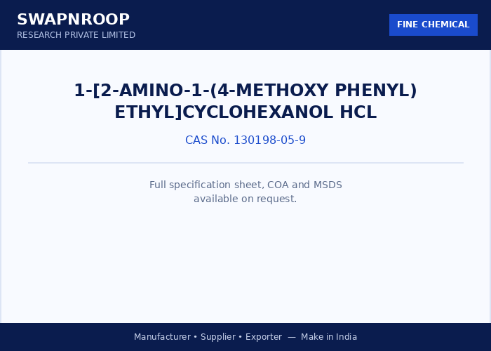 1-[2-Amino-1-(4-Methoxy phenyl) ethyl]cyclohexanol HCl