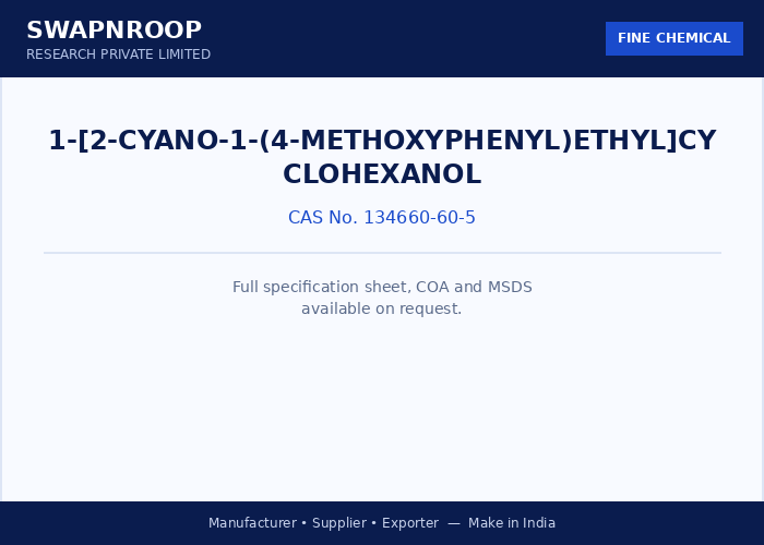 1-[2-Cyano-1-(4-methoxyphenyl)ethyl]cyclohexanol