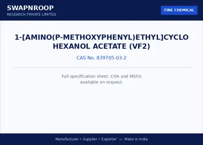 1-[Amino(P-Methoxyphenyl)Ethyl]Cyclohexanol Acetate (VF2) CAS 839705-03-2 - SRPL
