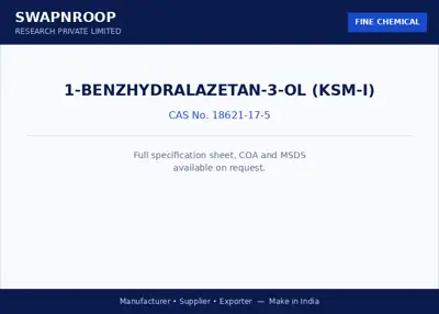 1-Benzhydralazetan-3-ol (KSM-I) CAS 18621-17-5 - SRPL