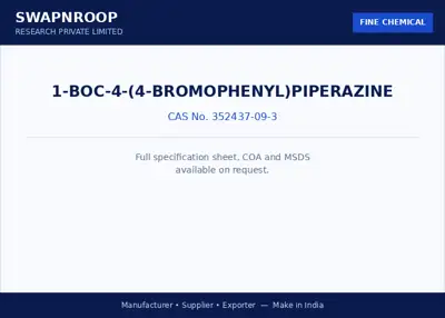 1-BOC-4-(4-Bromophenyl)piperazine CAS 352437-09-3 - SRPL