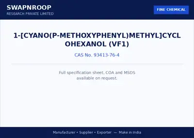 1-[Cyano(P-Methoxyphenyl)Methyl]Cyclohexanol (VF1) CAS 93413-76-4 - SRPL