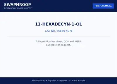 11-HEXADECYN-1-ol CAS 65686-49-9 - SRPL