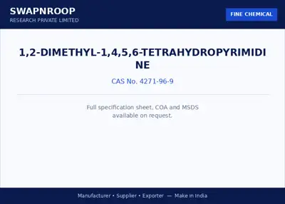1,2-Dimethyl-1,4,5,6-Tetrahydropyrimidine CAS 4271-96-9 - SRPL