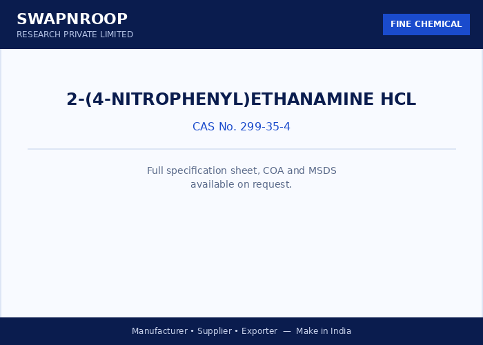 2-(4-Nitrophenyl)ethanamine HCl