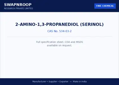 2-Amino-1,3-propanediol (Serinol) CAS 534-03-2 - SRPL