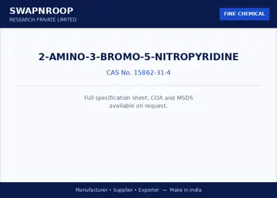 2-Amino-3-bromo-5-nitropyridine CAS 15862-31-4 - SRPL