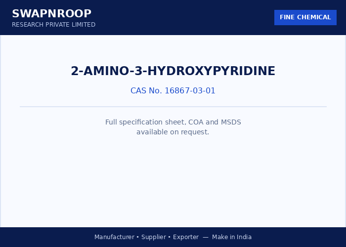 2-Amino-3-hydroxypyridine