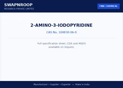 2-Amino-3-iodopyridine CAS 104830-06-0 - SRPL