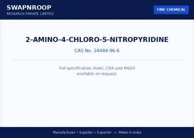 2-Amino-4-chloro-5-nitropyridine CAS 24484-96-6 - SRPL