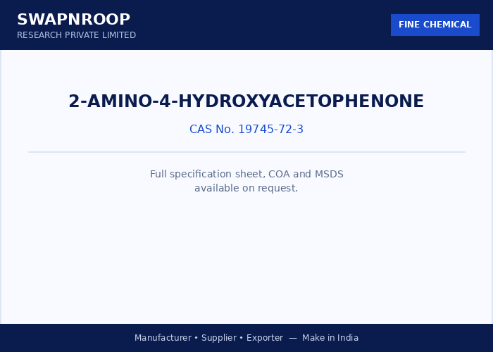 2-Amino-4-hydroxyacetophenone