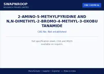 2-amino-5-methylpyridine and N,N-dimethyl-2-bromo-4-methyl-3-oxobutanamide - SRPL