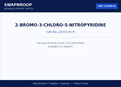 2-Bromo-3-chloro-5-nitropyridine CAS 22353-41-9 - SRPL