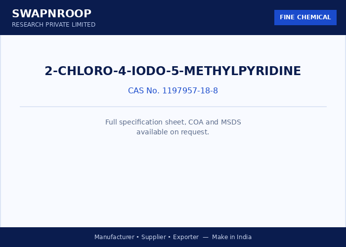 2-Chloro-4-iodo-5-methylpyridine