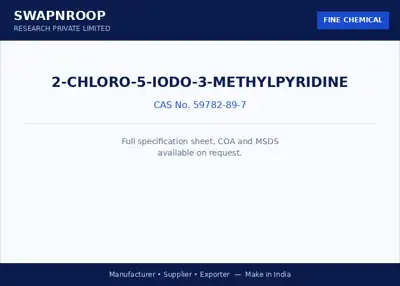 2-Chloro-5-iodo-3-methylpyridine CAS 59782-89-7 - SRPL