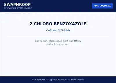 2-Chloro Benzoxazole CAS 615-18-9 - SRPL