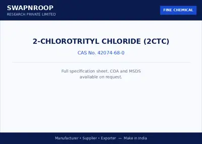 2-Chlorotrityl Chloride (2CTC) (CAS 42074-68-0) - manufacturer, supplier & exporter India - SRPL