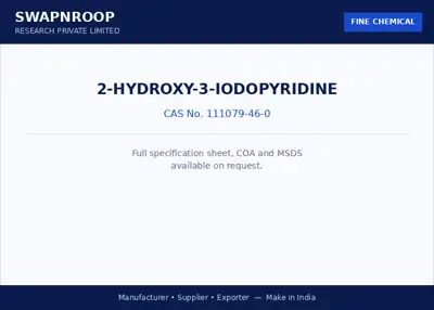 2-Hydroxy-3-iodopyridine CAS 111079-46-0 - SRPL