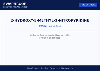 2-Hydroxy-5-methyl-3-nitropyridine CAS 7464-14-4 - SRPL