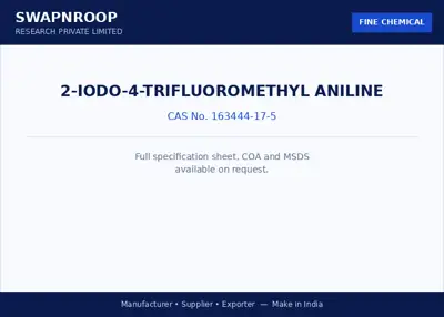 2-IODO-4-TRIFLUOROMETHYL ANILINE CAS 163444-17-5 - SRPL
