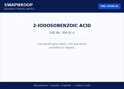 2-IODOSOBENZOIC ACID CAS 304-91-6 - SRPL