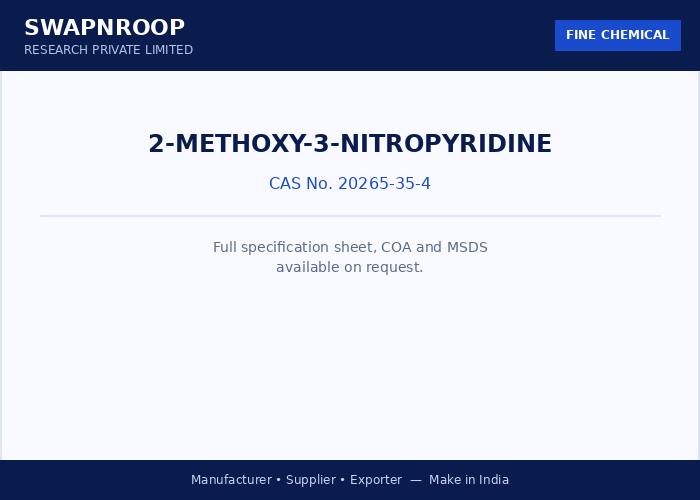 2-Methoxy-3-nitropyridine