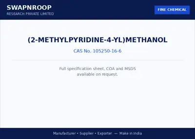 (2-Methylpyridine-4-yl)methanol CAS 105250-16-6 - SRPL