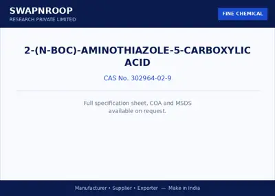 2-(N-BOC)-Aminothiazole-5-carboxylic acid (CAS 302964-02-9) - manufacturer, supplier & exporter India - SRPL
