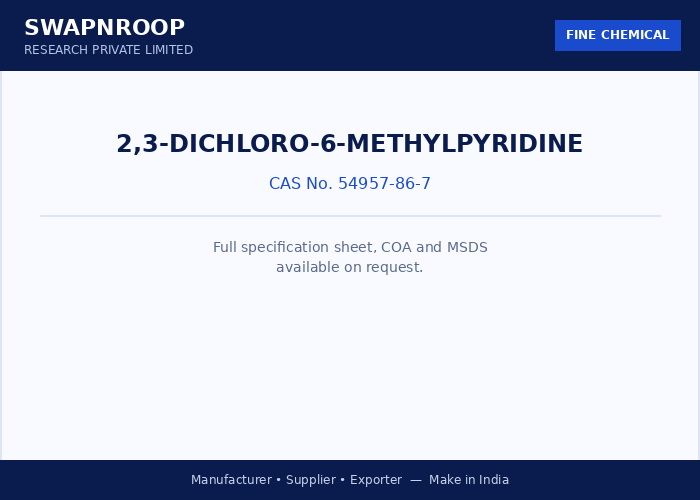 2,3-Dichloro-6-methylpyridine