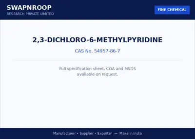 2,3-Dichloro-6-methylpyridine CAS 54957-86-7 - SRPL