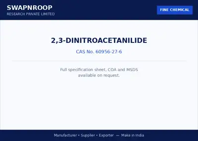 2,3-Dinitroacetanilide CAS 60956-27-6 - SRPL