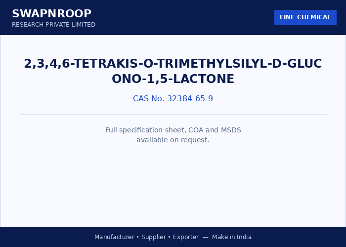 2,3,4,6-tetrakis-O-trimethylsilyl-D-glucono-1,5-lactone