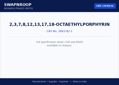 2,3,7,8,12,13,17,18-Octaethylporphyrin CAS 2683-82-1 - SRPL