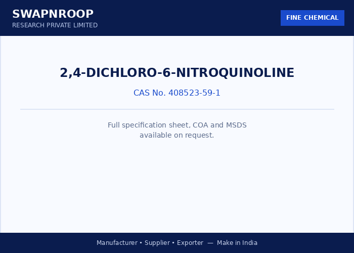 2,4-Dichloro-6-nitroquinoline